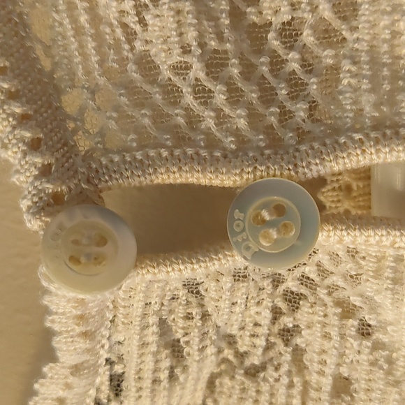 Christian Dior Vintage Ivory Dress Size 10 - Picture 9 of 12